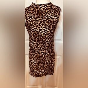 GLG Good Luck Gem 2 Piece Animal Leopard Print Skirt Sleeveless Top Size M